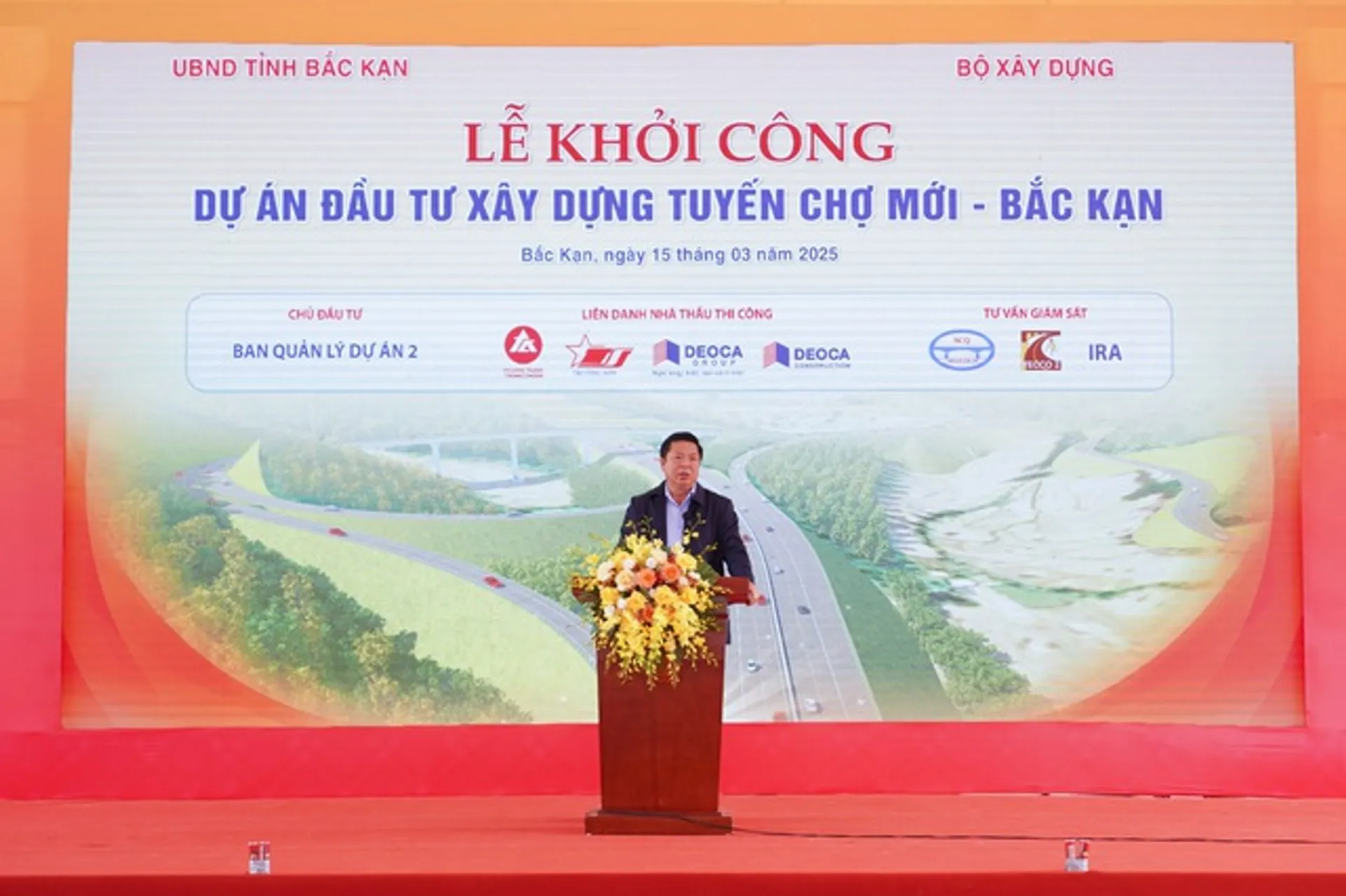 Bộ trưởng Trần Hồng Minh phát lệnh khởi công cao tốc Chợ Mới - Bắc Kạn- Ảnh 1.