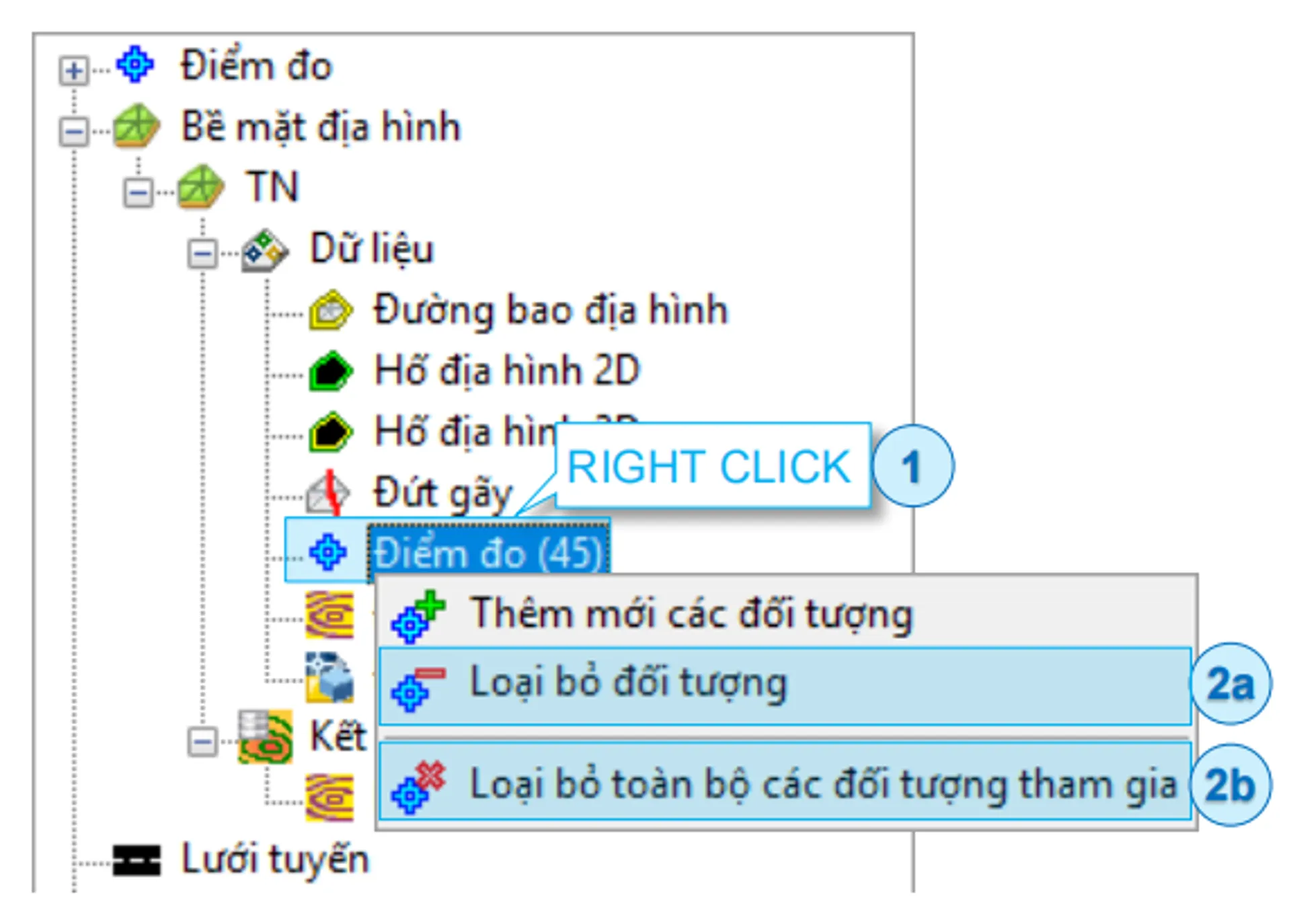 Loại bỏ đổi tượng khỏi mô hình